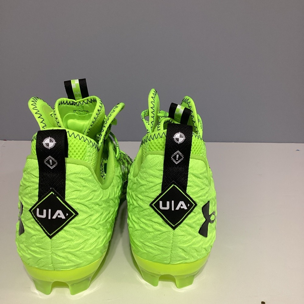 Under Armour Men's Football Cleats Spotlight Clone Green/Black 3026336 SZ 13 - Picture 5 of 8